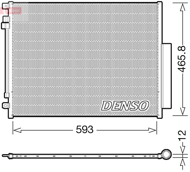 Denso Kondensator, Klimaanlage Dcn01025 - Bild 7