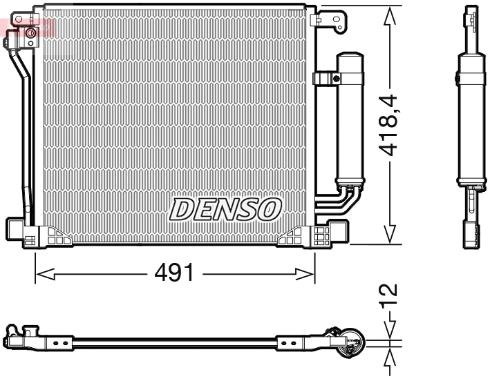 Kühler Klimaanlagen – Kondensator DCN46025 DENSO für NISSAN JUKE - Bild 7