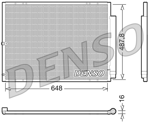 Denso Kondensator, Klimaanlage Dcn51001 - Bild 4