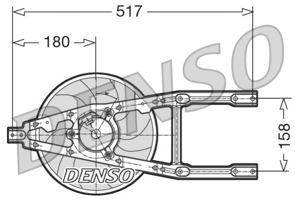 DENSO Lüfter, Motorkühlung der09012 für Fiat