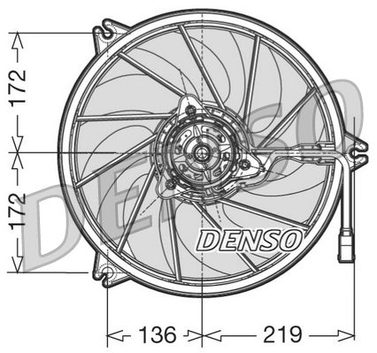 DENSO Lüfter, Motorkühlung der21010 für Citroën/Peugeot Peugeot