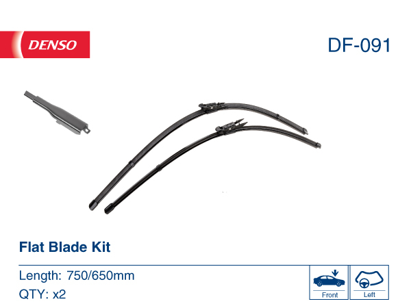 2x Wischblatt Flachbalkenwischblatt DF-091 DENSO für FORD B-MAX B-MAX Van - Bild 6