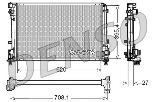 Kühler, Motorkühlung DRM09163 DENSO für ABARTH 500 / 595 / 695 - Bild 9