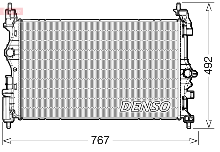 DENSO DRM20019 Kühler für Motorkühlung Motorkühler Autokühler Kühler - Bild 6