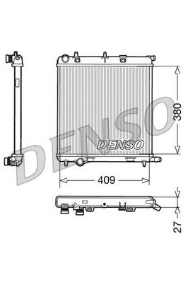 Denso Kühler, Motorkühlung Größe 27.0 Drm21026 - Bild 4