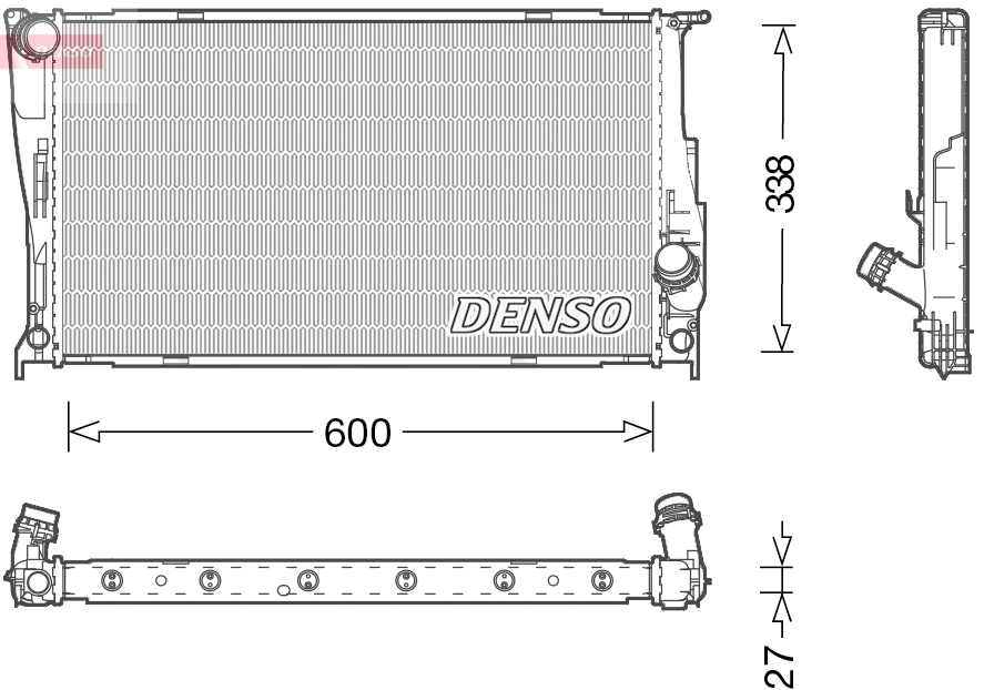 Wasserkühler DRM05003 DENSO für BMW X1 Z4 Roadster 3 Coupe 3 3 Touring - Bild 7