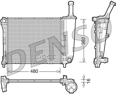 Denso DCN17024 Kondensator, Klimaanlage | Kompatibel mit: FIAT PANDA, PANDA VAN - Bild 5