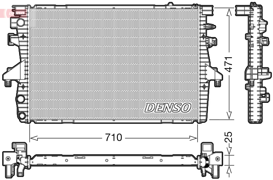 Für DENSO-TERMIKA DRM32039 RADIATOR - Bild 6