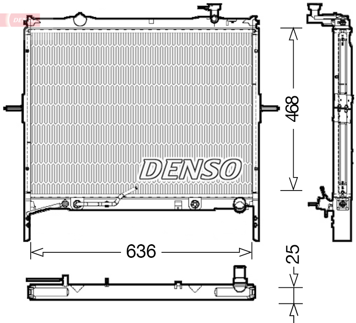 DENSO DRM43002 Kühler für Motorkühlung Motorkühler Autokühler Kühler - Bild 6