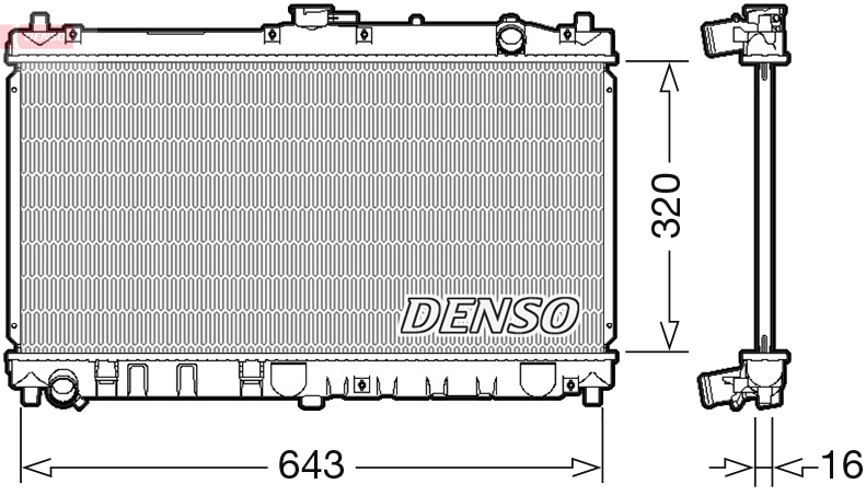 Kühler, Motorkühlung DRM44031 DENSO für MAZDA MX-3 MX-5 II - Bild 6