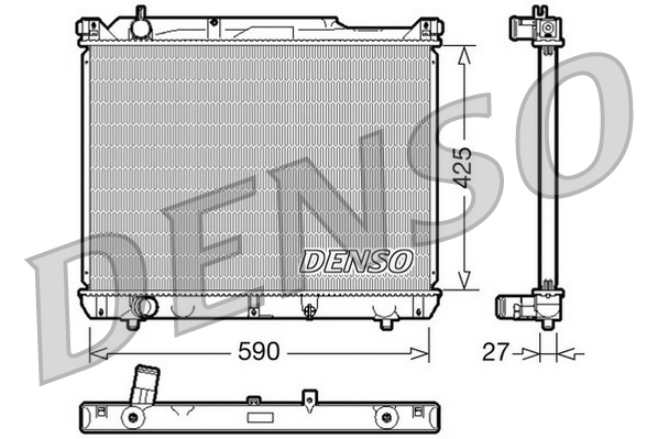 Denso DRM47019 Kühler, Motorkühlung | Kompatibel mit: SUZUKI GRAND VITARA I - Bild 7