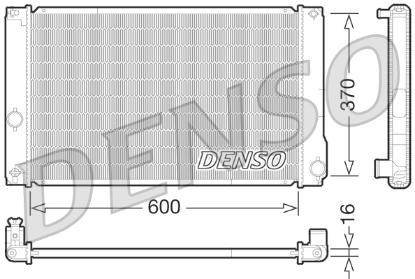 Denso Kühler, Motorkühlung Größe 16.0 Drm50076 - Bild 6