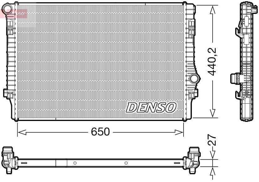 Wasserkühler DRM32049 DENSO für SEAT AUDI SKODA VW - Bild 5