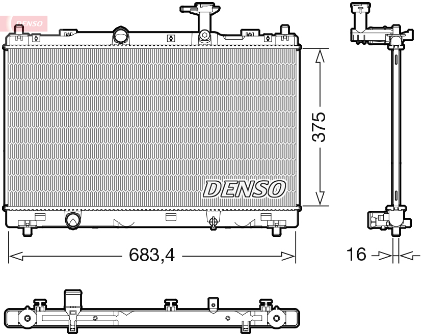 Für DENSO-TERMIKA DRM47038 RADIATOR - Bild 9