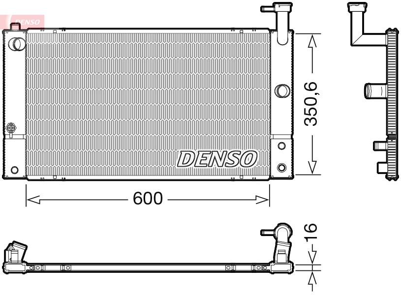 Für DENSO-TERMIKA DRM50133 RADIATOR - Bild 7