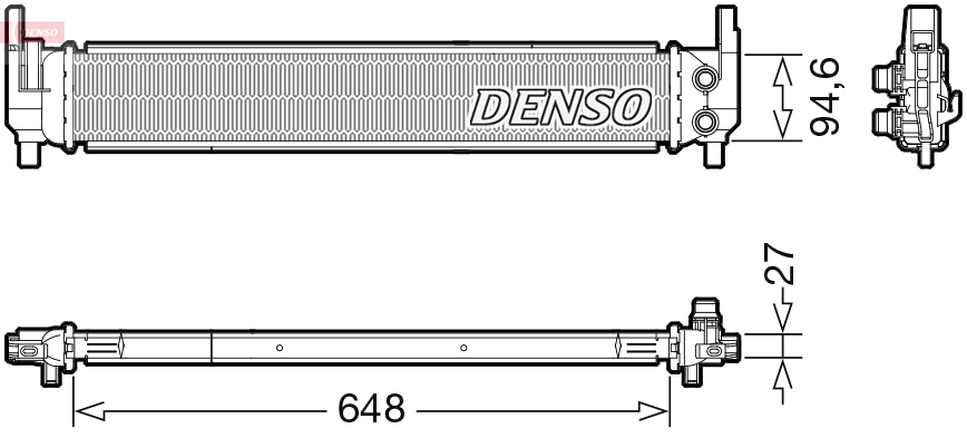 Denso Kühler, Motorkühlung Größe 27.0 Drm02042 - Bild 7