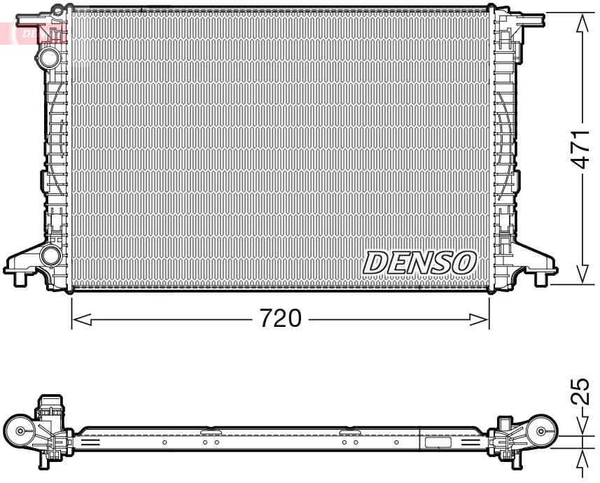 Denso Kühler, Motorkühlung Drm02043 - Bild 5