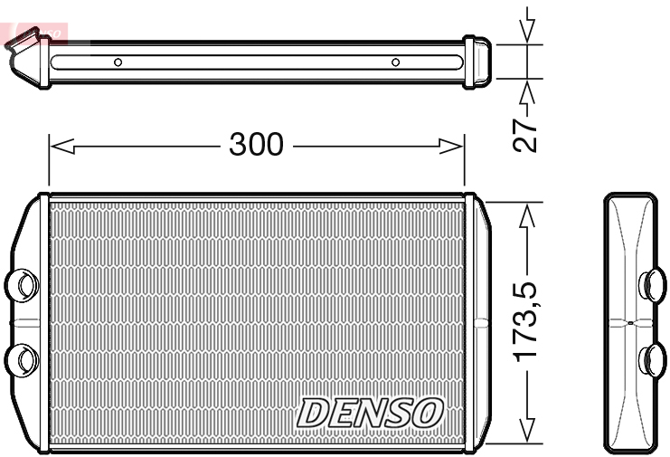 Für DENSO-TERMIKA DRR12008 HEATER RADIATOR - Bild 9