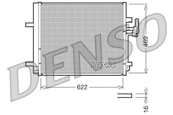 Denso Kondensator, Klimaanlage Dcn10016 - Bild 6