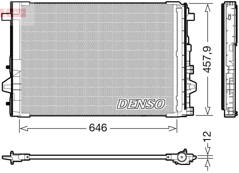 DENSO DCN17059 Kondensator für Klimaanlage Kondensator Klimaanlage - Bild 6