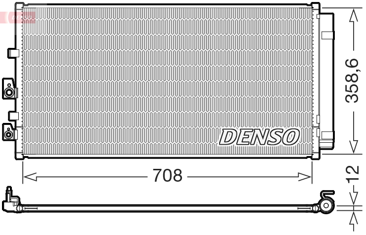 Kühler Klimaanlagen – Kondensator DCN10062 DENSO für FORD FOCUS IV - Bild 9