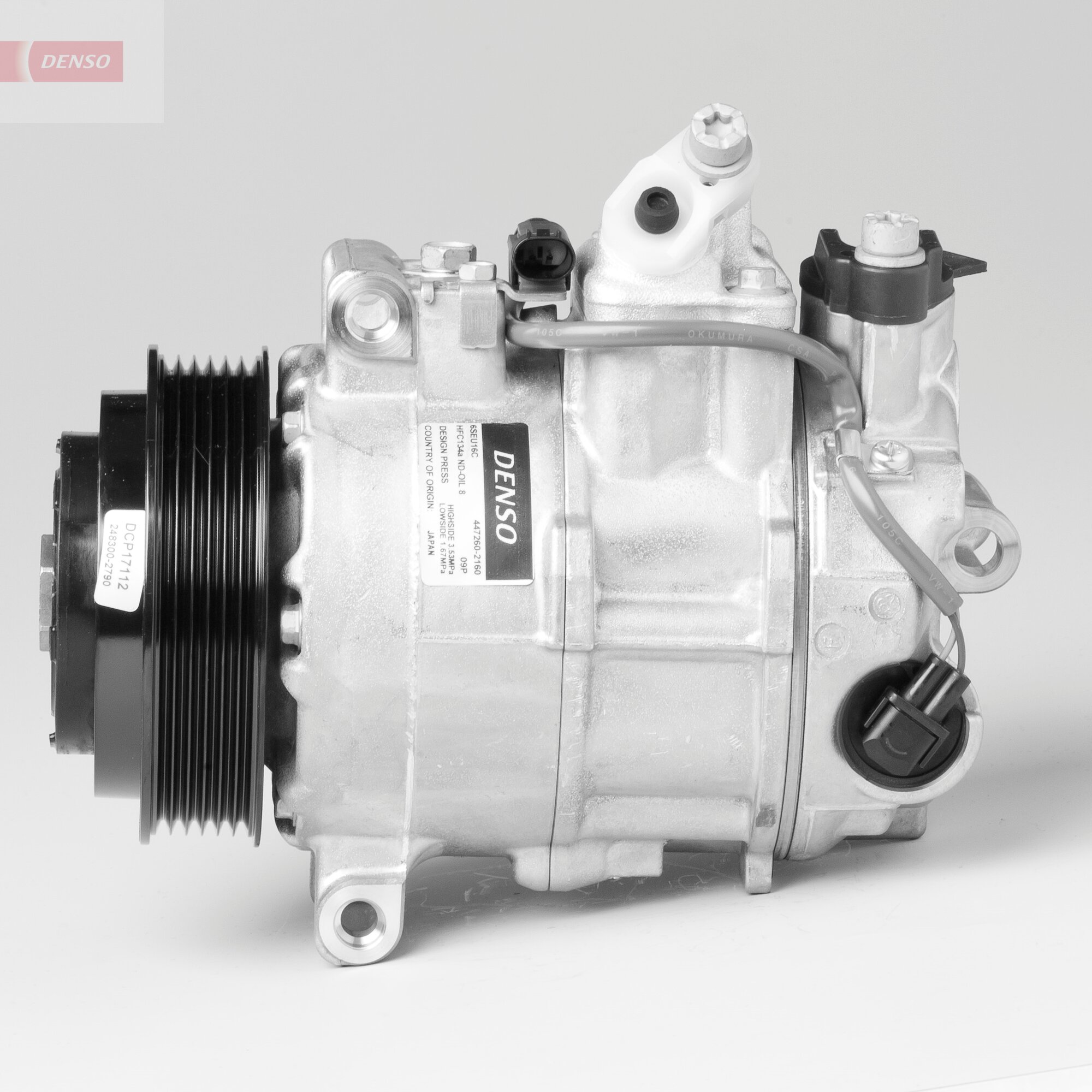 Kompressor, Klimaanlage R 134a ND-8 DCP17112 DENSO für MERCEDES-BENZ SLK E-CLASS - Bild 4