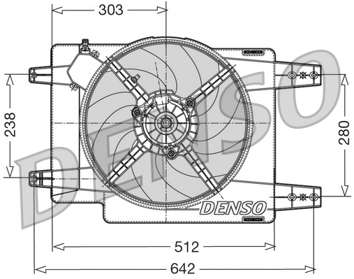 Denso Lüfter, Motorkühlung [Hersteller-Nr. DER01011] für Alfa Romeo - Bild 7