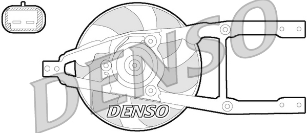 DENSO Lüfter, Motorkühlung der09055 für Fiat