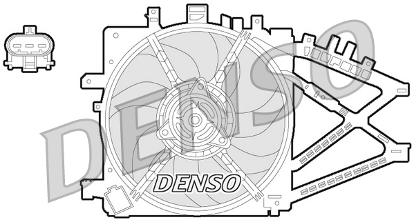 DENSO Lüfter, Motorkühlung der20014 für Opel Vaughall