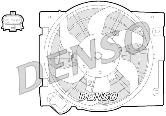 DENSO Lüfter, Motorkühlung der20013 für Opel