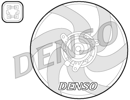 DENSO Lüfter, Motorkühlung der21022 für Citroën/Peugeot Peugeot