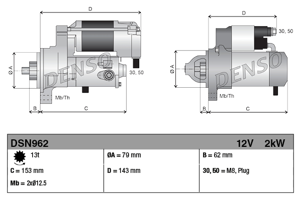 Denso Starter Dsn962 - Bild 4