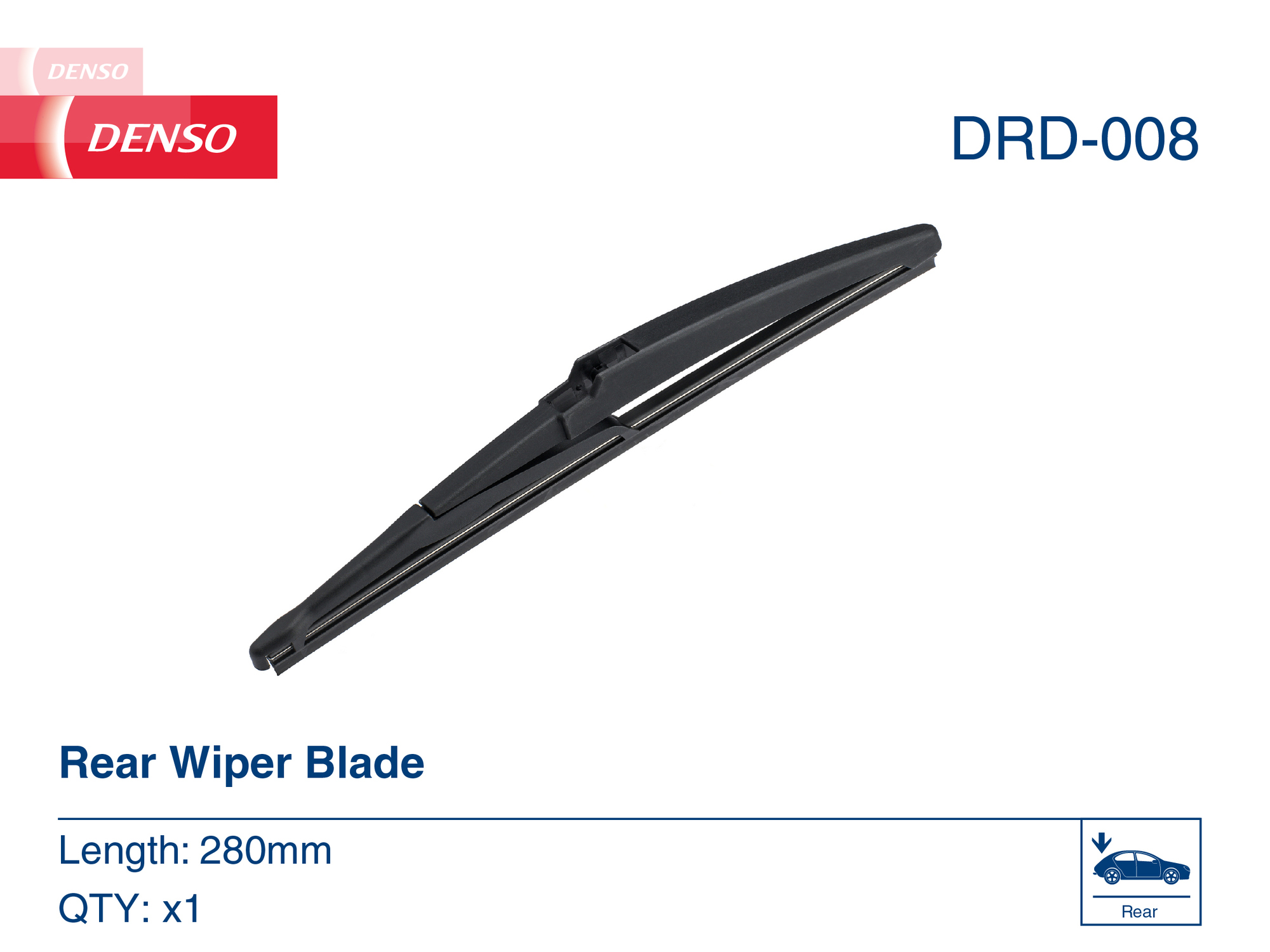 2x Scheibenwischerblatt DRD-008 DENSO für TOYOTA JEEP KIA HYUNDAI - Bild 4