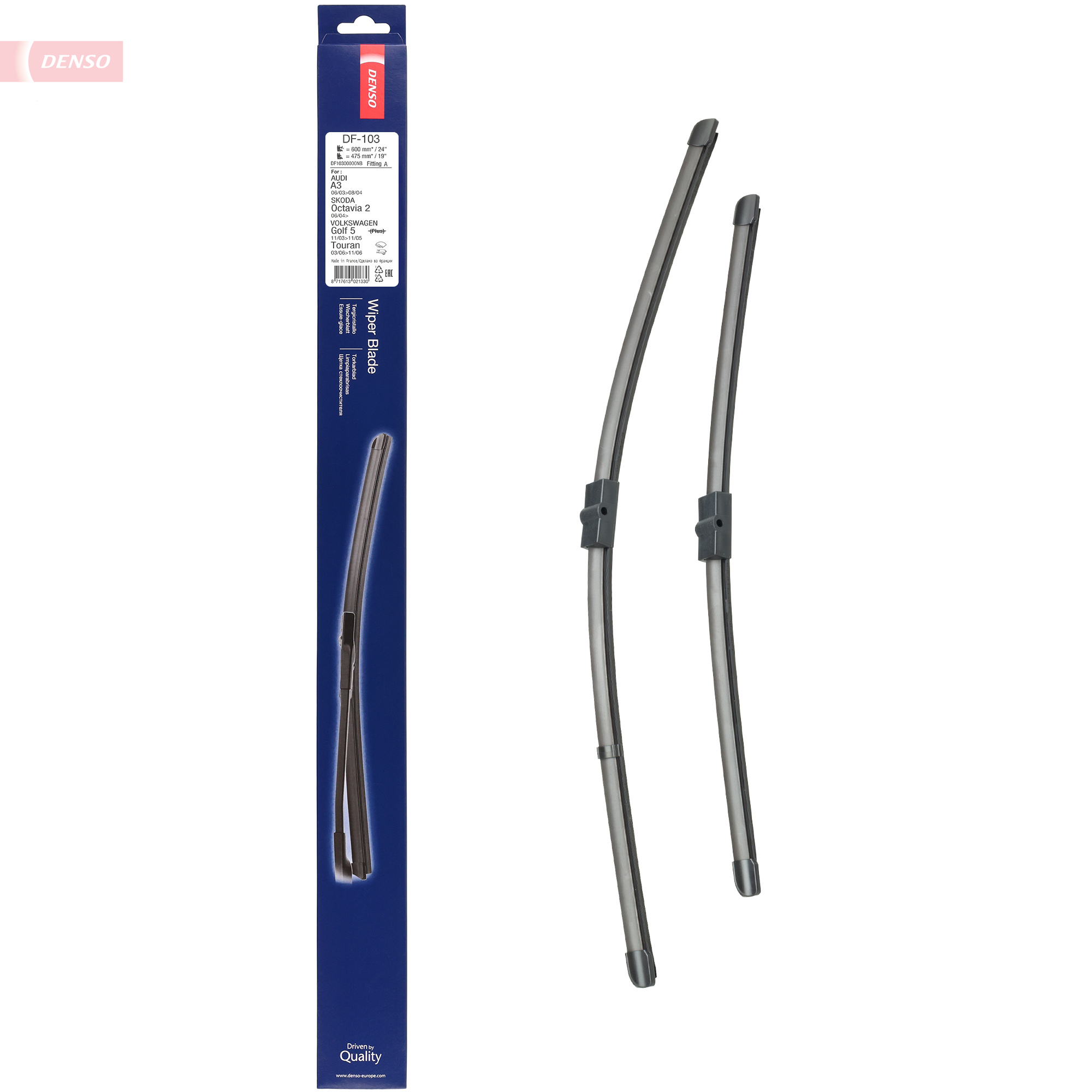 Denso Wischblatt Df Df-103, 600/475Mm, Vorne, 2 Stück - Bild 6