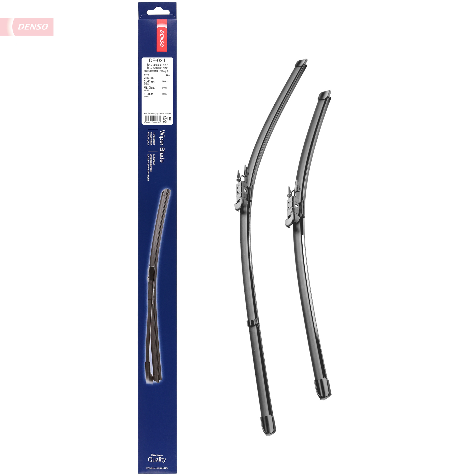Denso Wischblatt Flat Blades Df-024, 700/530Mm, Vorne, 2 Stück - Bild 6