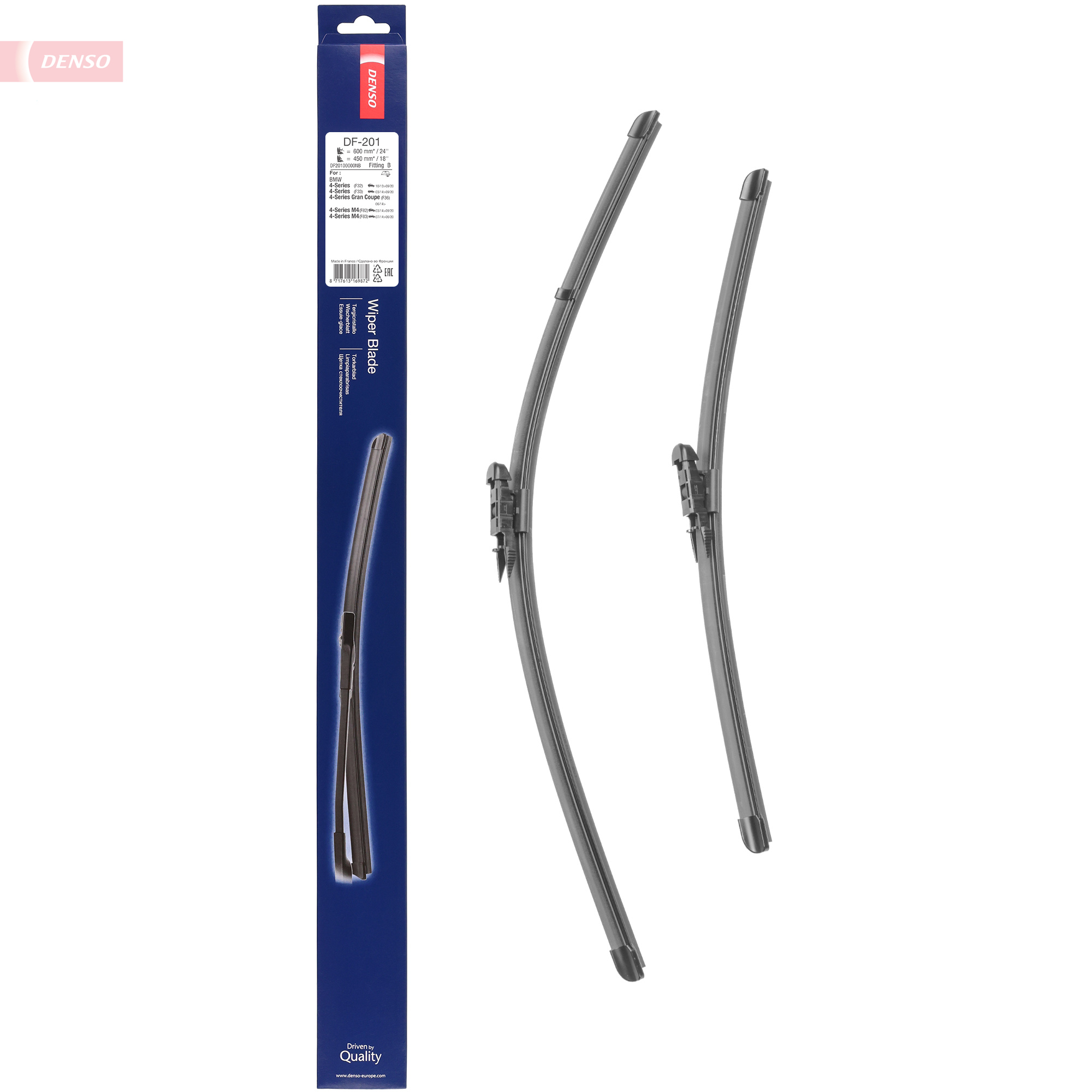 2x Scheibenwischerblatt Flachbalkenwischblatt DF-201 DENSO für BMW ALPINA - Bild 5