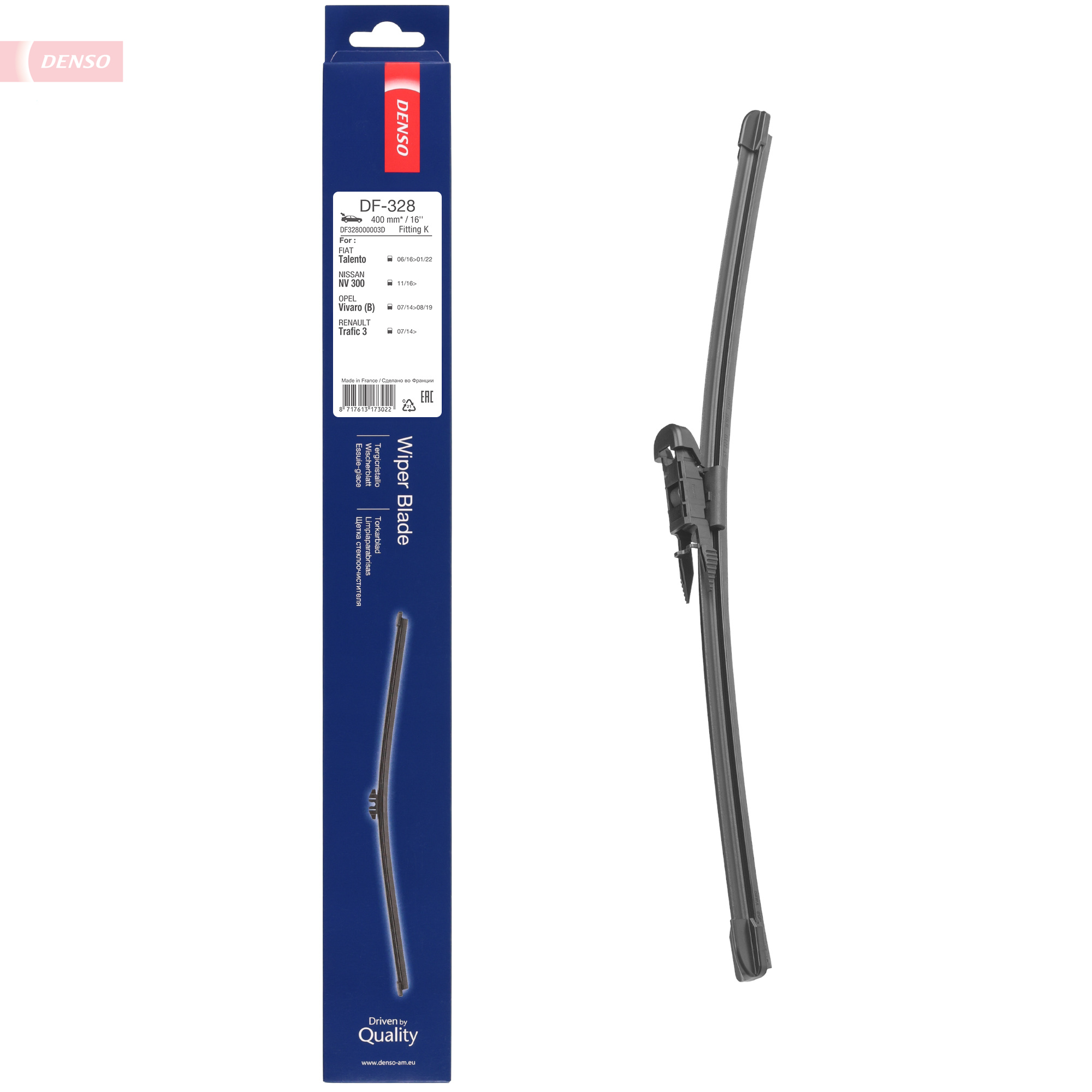 DENSO Wischblatt, df328 für Opel Vaughall Fiat RENAULT NISSAN