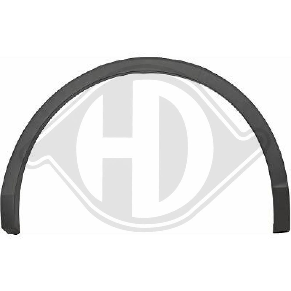 DIEDERICHS Verbreiterung, Kotflügel 2256167 hinten links für VW