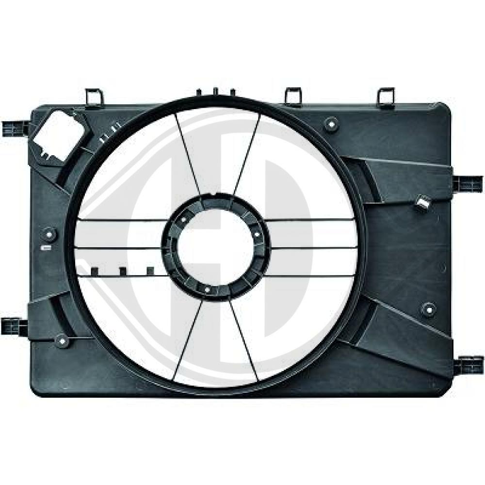 DIEDERICHS Halter, Kühlerlüfter 8180710 für Opel