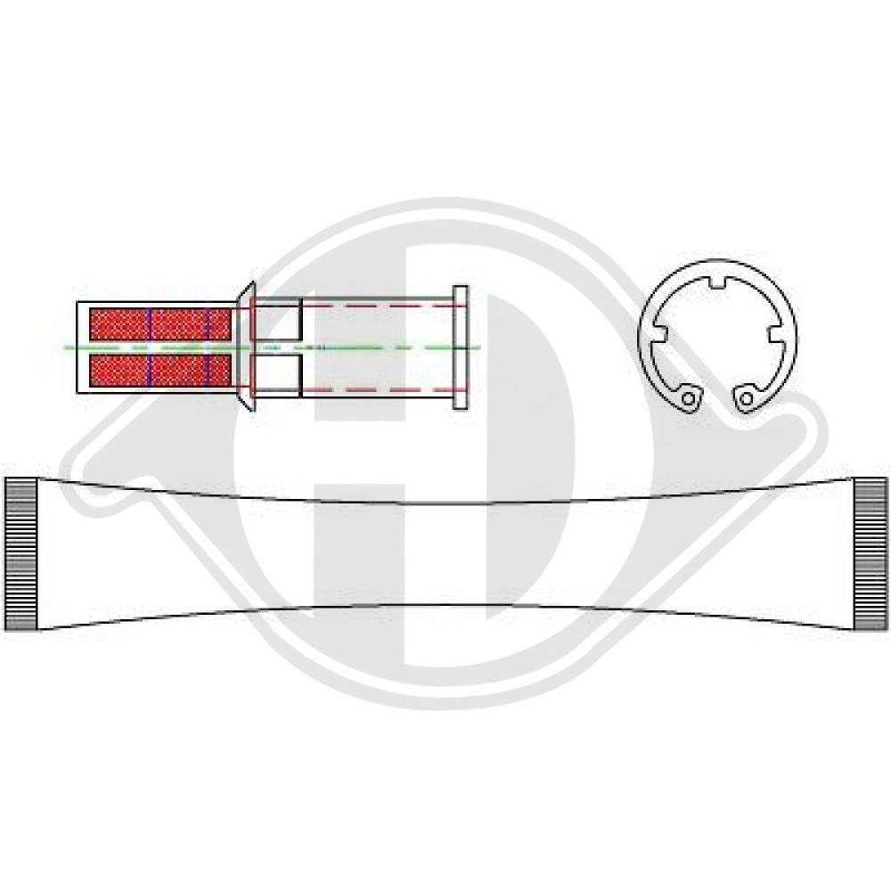 DIEDERICHS Trockner, Klimaanlage dct1246 für VW Skoda