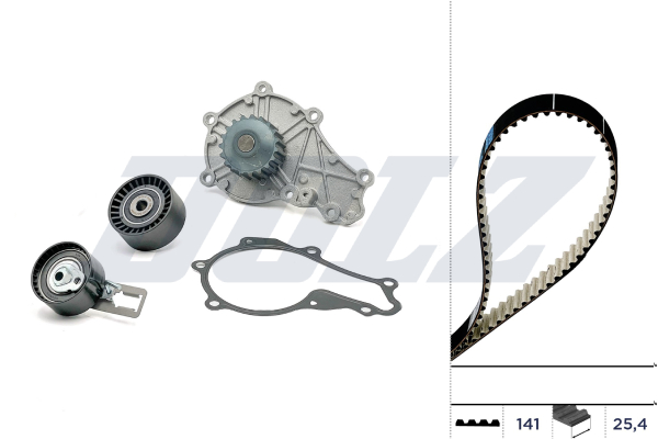Dolz Wasserpumpe + Zahnriemensatz Kd079 Für Citroën Peugeot