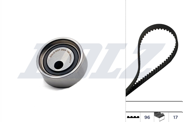 DOLZ Zahnriemensatz skd066 für NISSAN DACIA