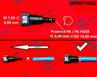 DrMotor Schlauchverbinder, Kraftstoffschlauch, Art.-Nr. DRM0166Q