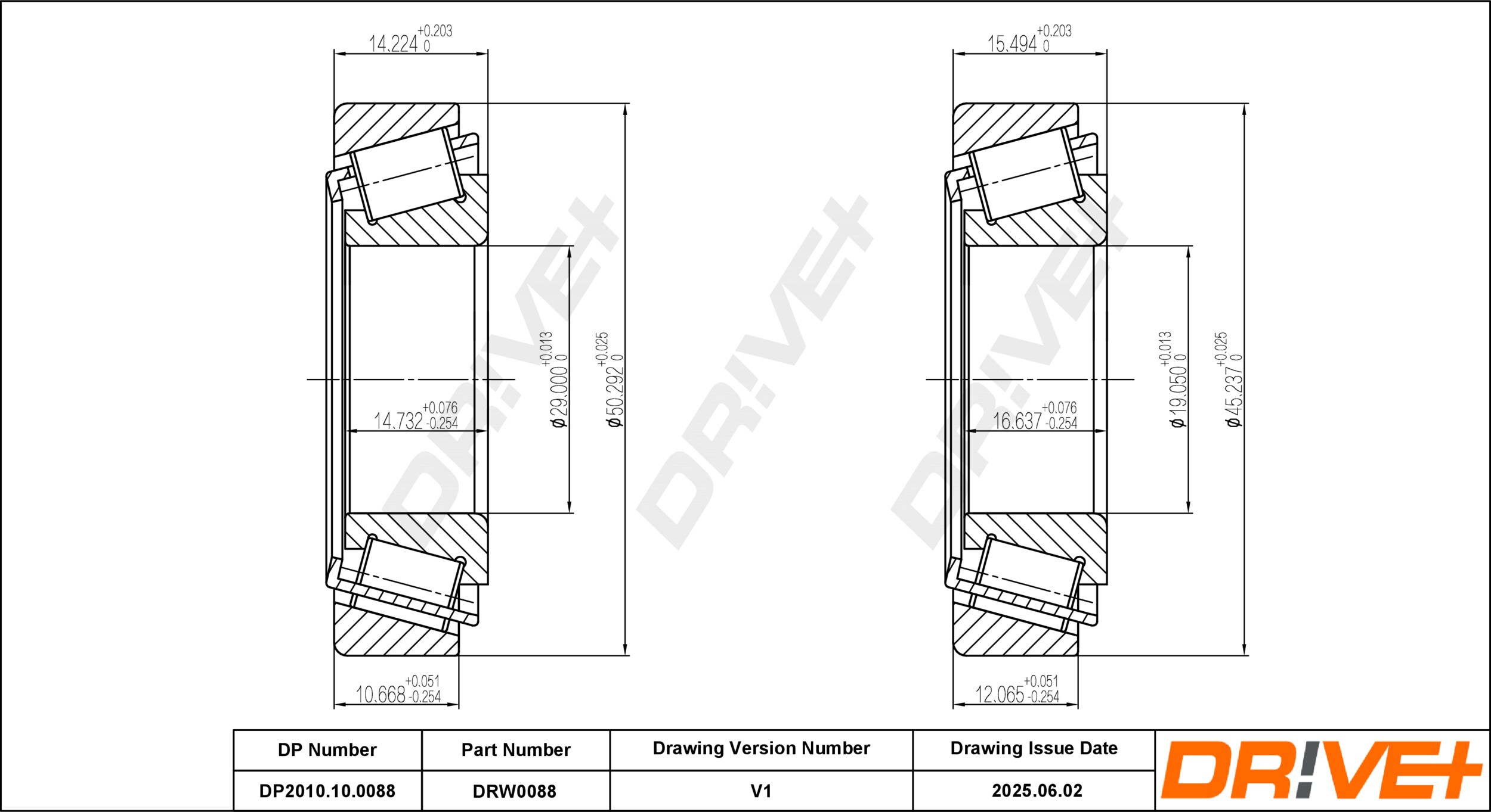 DRIVE+ Radlagersatz dp2010100088 Hinterachse für Volvo Vaughall Mercedes ALFA ROMEO Ford Chrysler Fiat TALBOT GM CHEVROLET (SGM) DAE
