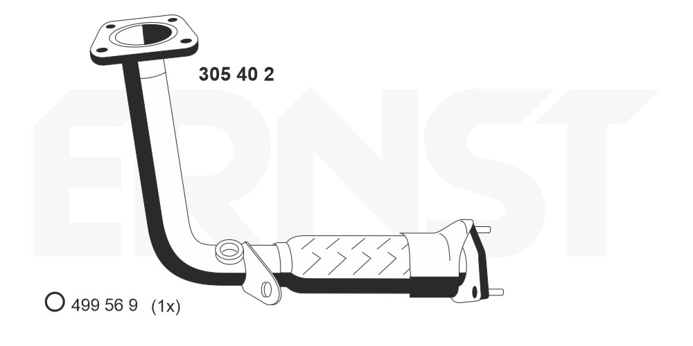 ERNST Abgasrohr vorne  für FORD 95VW-5246-GE 1484003 1007295 305402