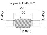 ERNST Flexrohr, Abgasanlage, Art.-Nr. 460064