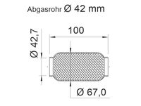 ERNST Flexrohr, Abgasanlage, Art.-Nr. 460354