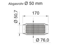 ERNST Flexrohr, Abgasanlage ""soft"", Art.-Nr. 464017