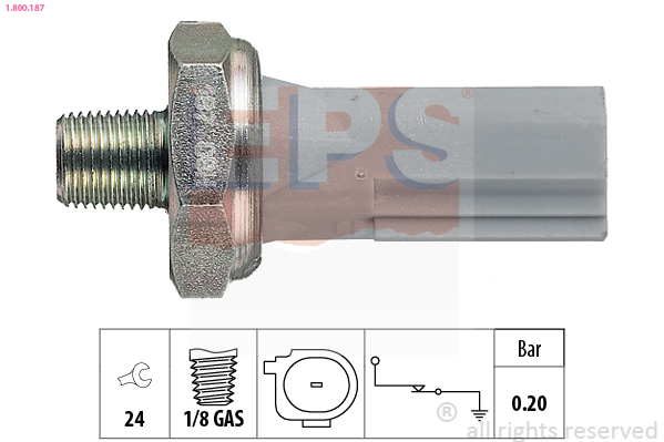 EPS Öldruckschalter 1800187 für Peugeot Fiat MITSUBISHI SMART