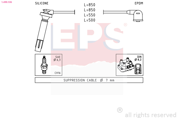EPS Zündleitungssatz 1499106 für Subaru